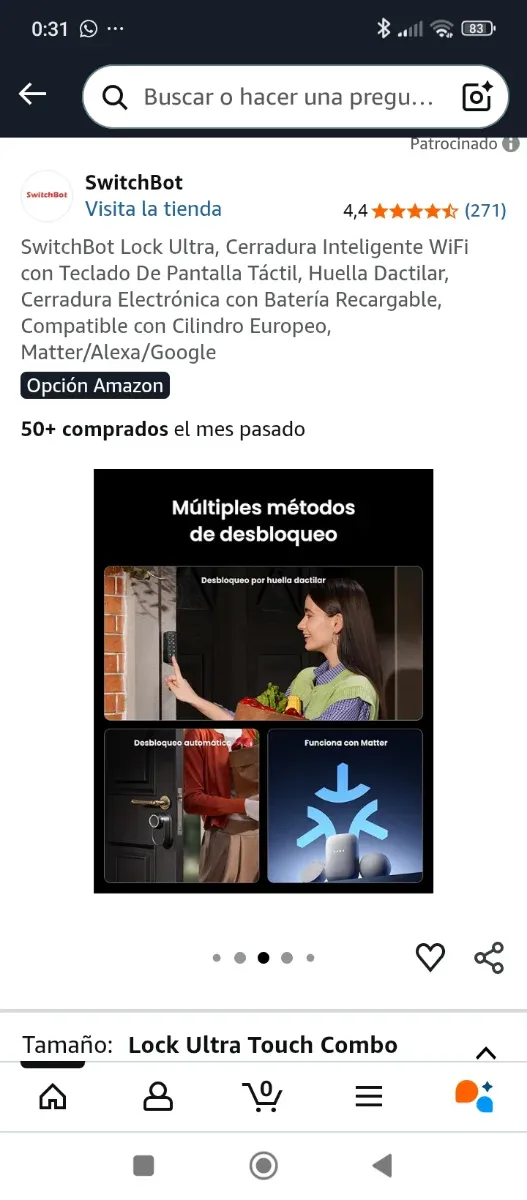 Cerradura Inteligente SwitchBot Lock Ultra