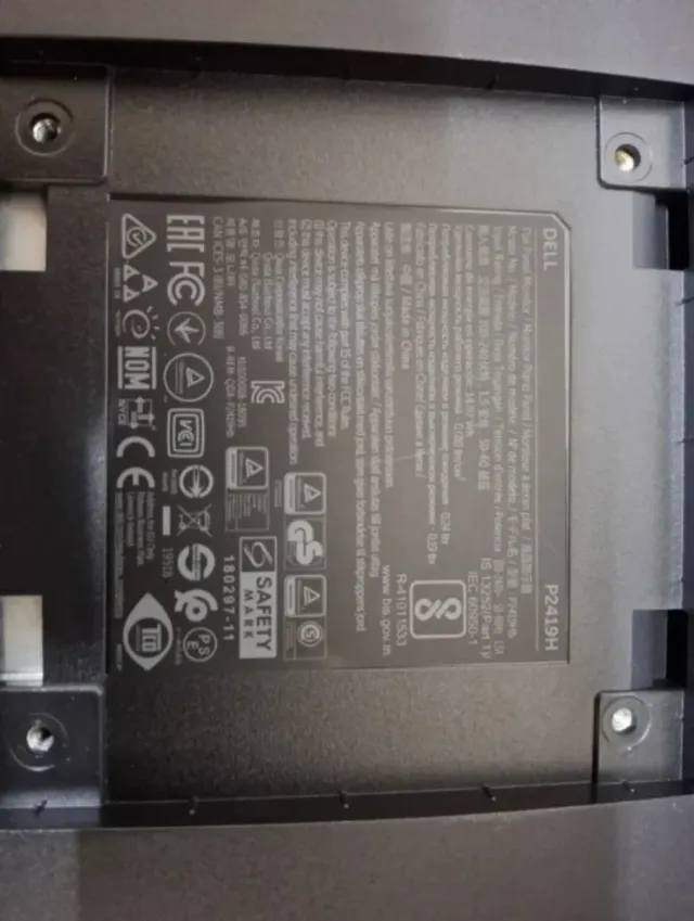 Monitor Dell P2419H (sin soporte ni cable)