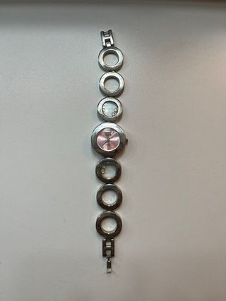 Reloj G&B Pulsera Rosa y Plateado