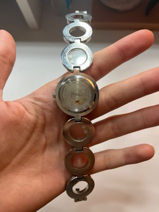 Reloj G&B Pulsera Rosa y Plateado