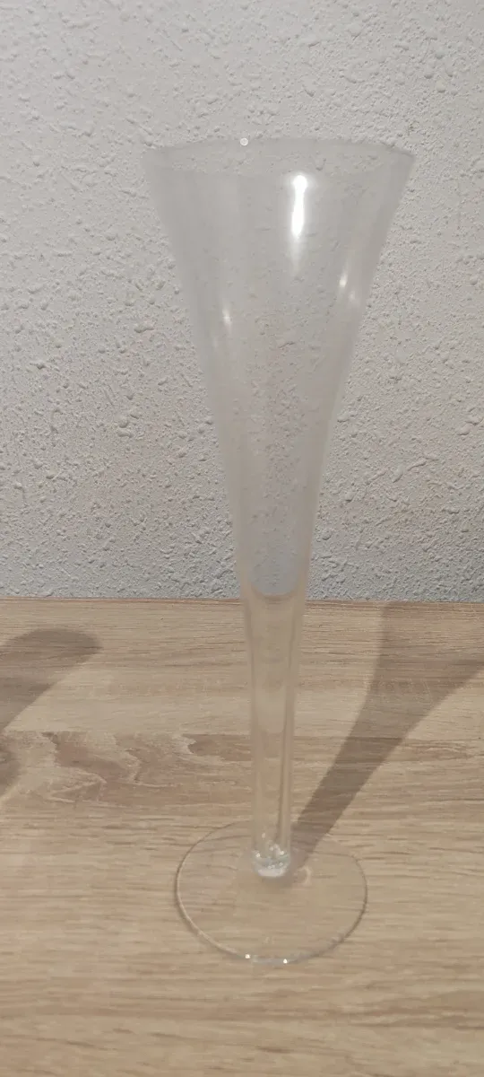 Copas de cristal transparente