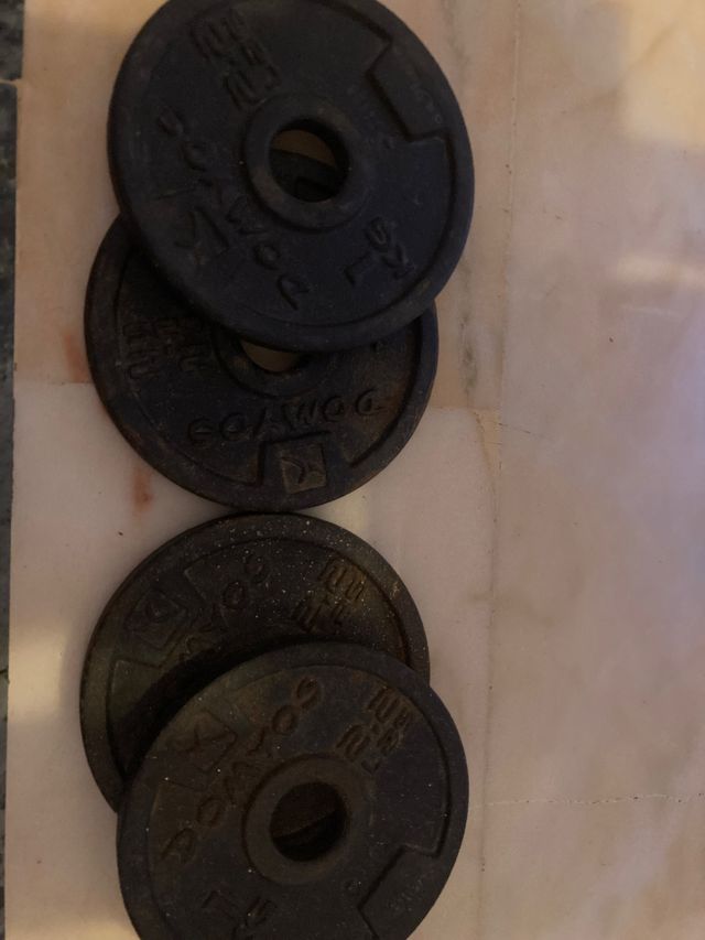 Discos de pesas 1kg cada una