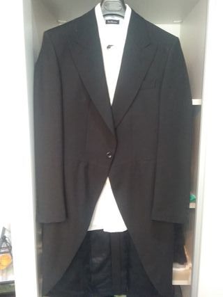 Traje Chaqué Toni Barceló T.44 Negro/Gris