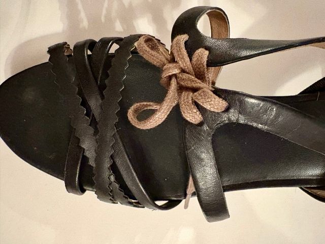 Sandalias Camper Negras tacón