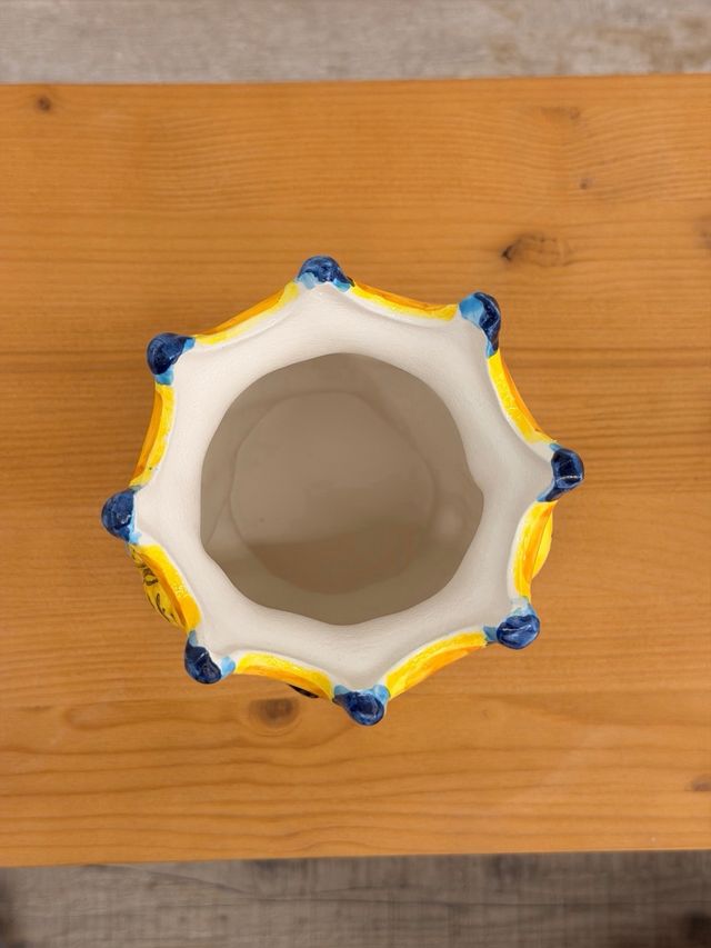 Jarrón Florero Cabeza Siciliana Caltagirone