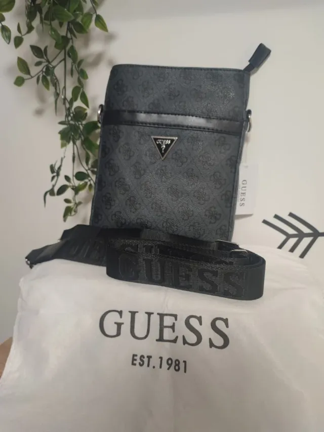 Bandolera Negra y Gris