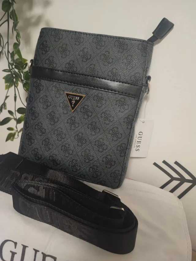 Bandolera Negra y Gris