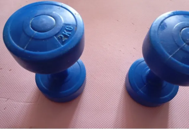 Pesas azules 2kg (par)