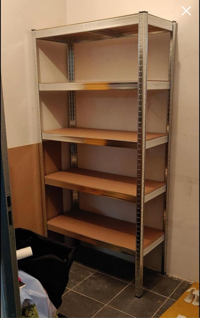 Estantería metálica con 5 baldas regulables