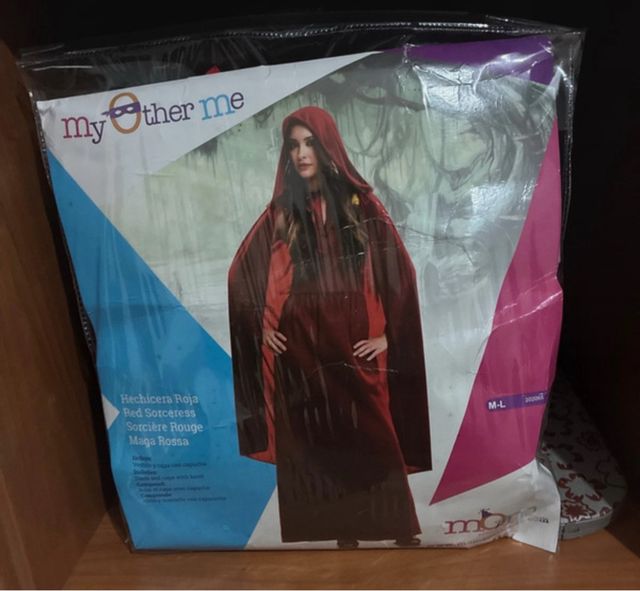 Disfraz Hechicera Roja Talla M-L