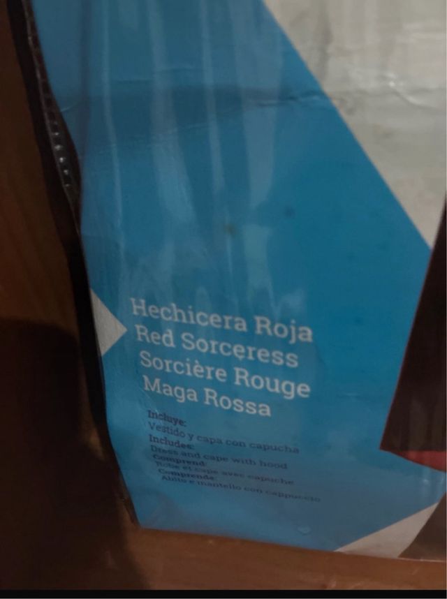 Disfraz Hechicera Roja Talla M-L