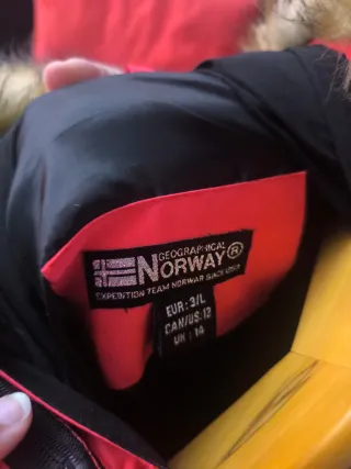 Cazadora Geographical Norway Roja