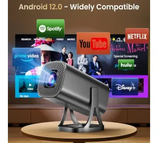 Mini proyector 4K 1080P blanco