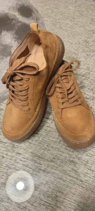 Zapatos Clarks Ante Camel Talla 37