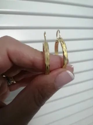 Pendientes Aro Oro 18k