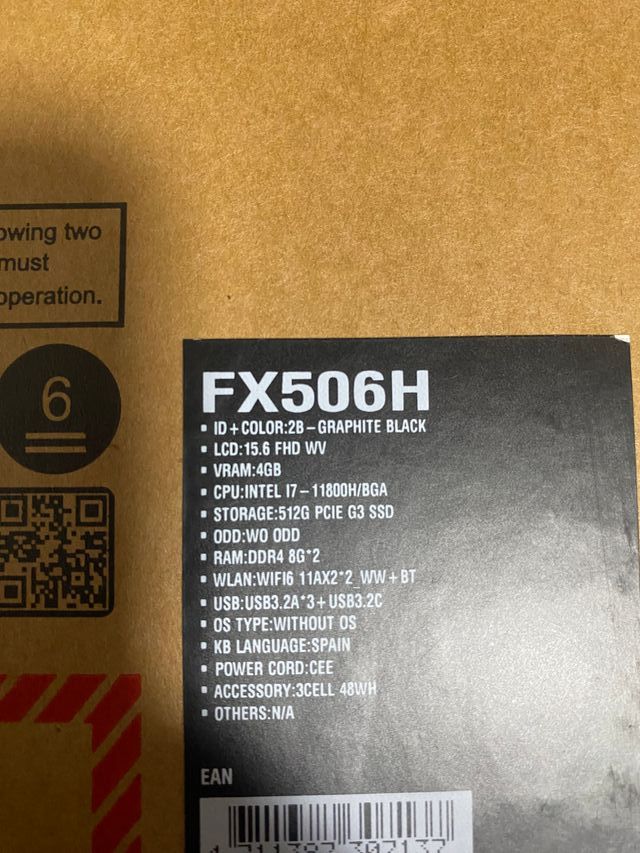 Portátil ASUS TUF F15