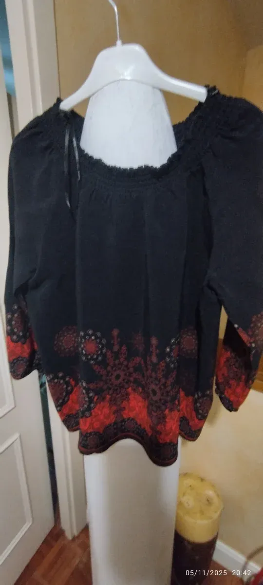 Blusa Desigual Nero e Rosso