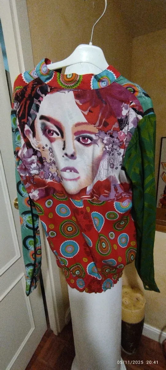 Blusa Desigual Nero e Rosso