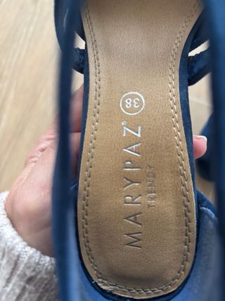 Sandalias Marypaz Azul Talla 38