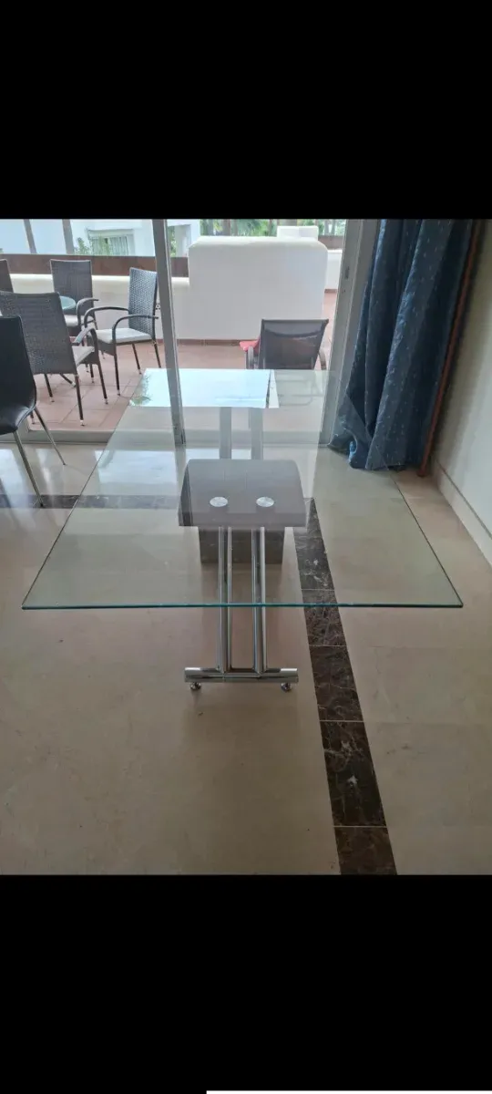 Mesa Comedor Cristal Moderna