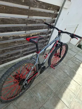 Bicicleta BH Gris y Roja 26