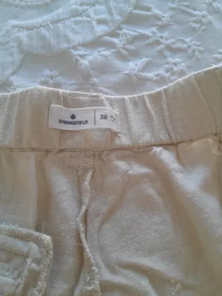 Lote 6 Pantalones Springfield Beige Talla M S L XX