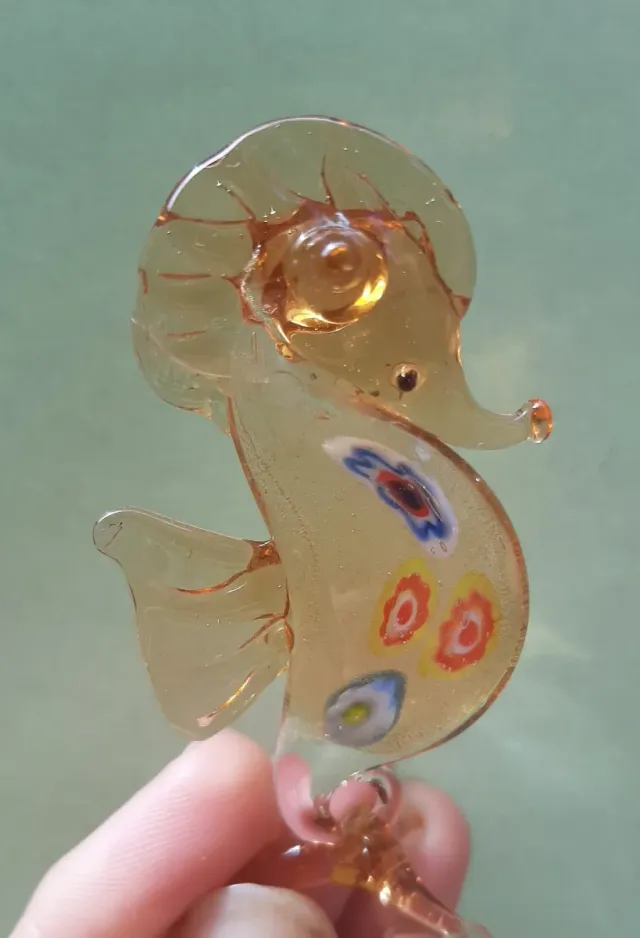 Cavalluccio Marino Vetro Murano Soffiato 8cm