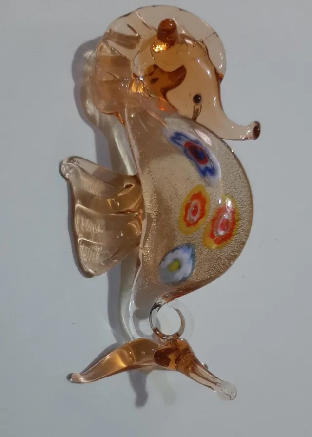 Cavalluccio Marino Vetro Murano Soffiato 8cm