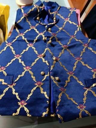 Traje Fallero Niño/Adolescente Azul y Dorado