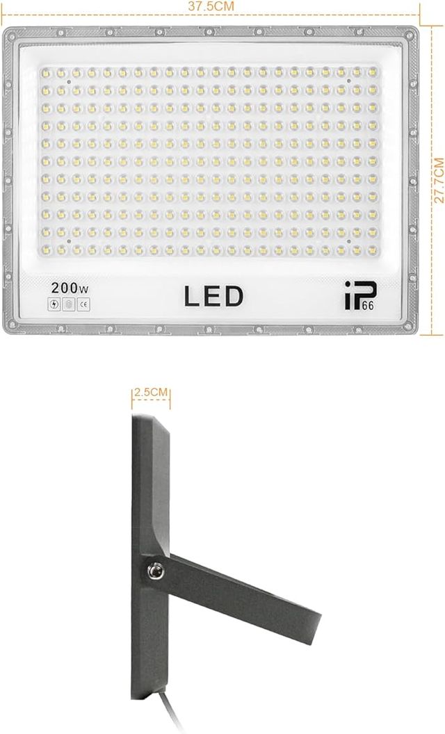 2 Focos LED 200W IP66 Exterior Nuevos