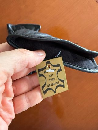 Guantes de Piel Paco Rabanne Negros