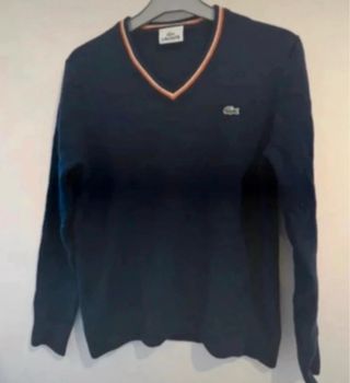 Jersey Lacoste Caballero Vintage Azul