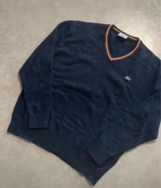 Jersey Lacoste Caballero Vintage Azul