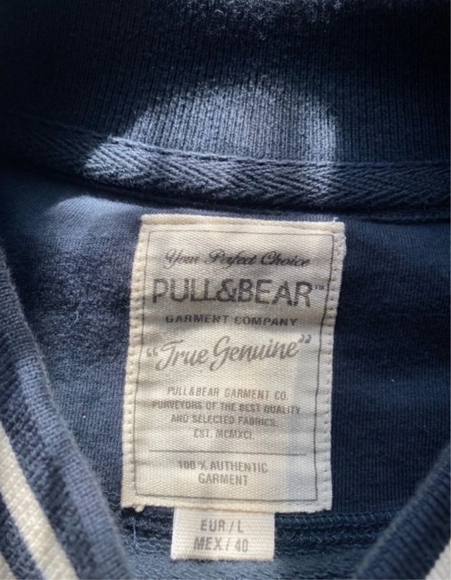 Giacca College Pull&Bear Blu/Grigio