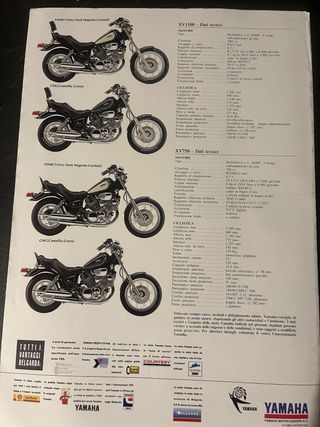 Depliant Yamaha XV1100 XV 750