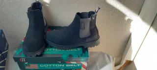 Scarponcini Cotton Belt Nabuk Uomo Neri