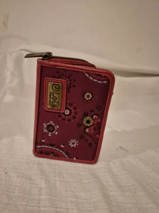 Billetera Lois Roja Estampada