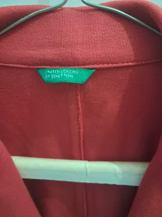 Giacca Blazer Benetton Rossa