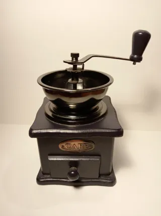 Macchina Caffè Manuale Vintage Legno