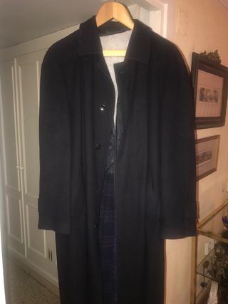 Abrigo Loden Vintage Hombre Doble Forro