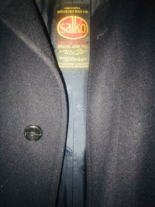 Abrigo Loden Vintage Hombre Doble Forro