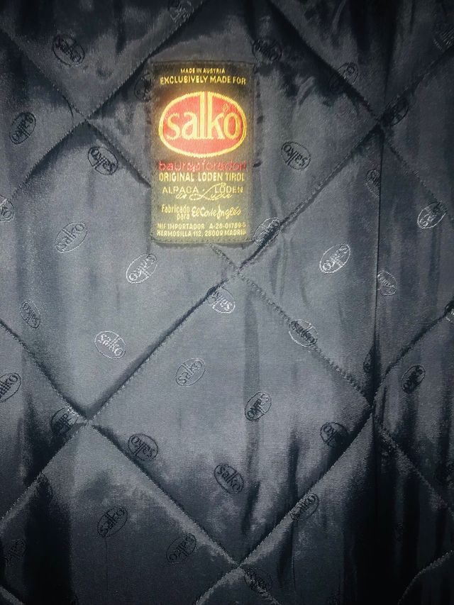 Abrigo Loden Vintage Hombre Doble Forro