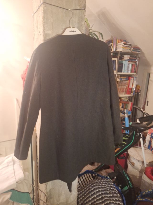 Abrigo corto Mango verde botella