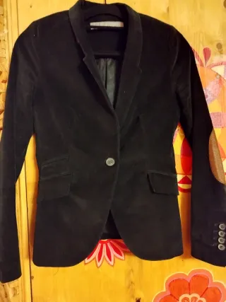 Giacca velluto costine con toppe