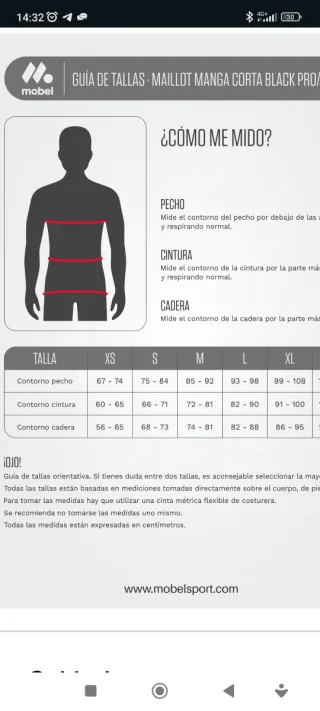 Maillot Mobel Talla M