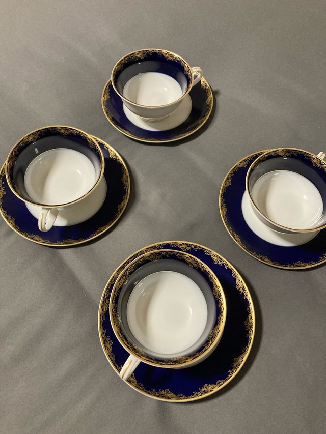 4 Tazas y Platos Rosenthal Porcelana , taza de The