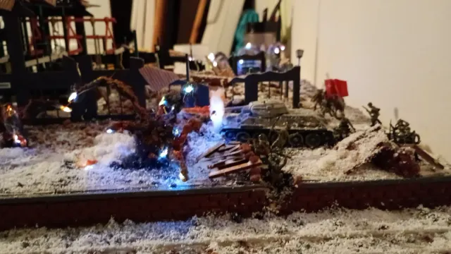Diorama 2a Guerra Mondiale - Stalingrado con Teca