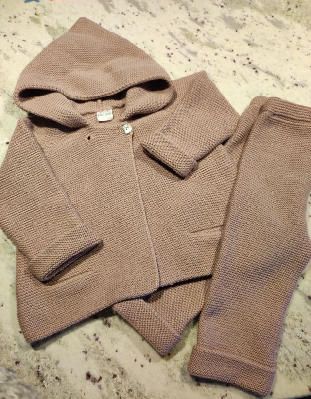 Conjunto punto niña Little Knitting 12 meses