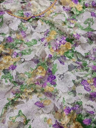 Blusa floral encaje talla única