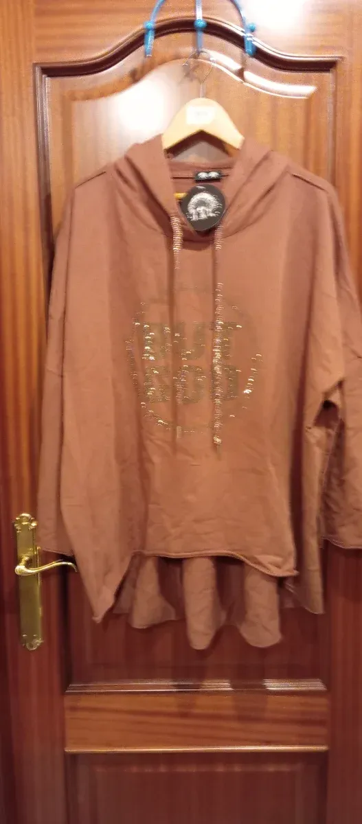 Sudadera Mujer Marrón Talla Única